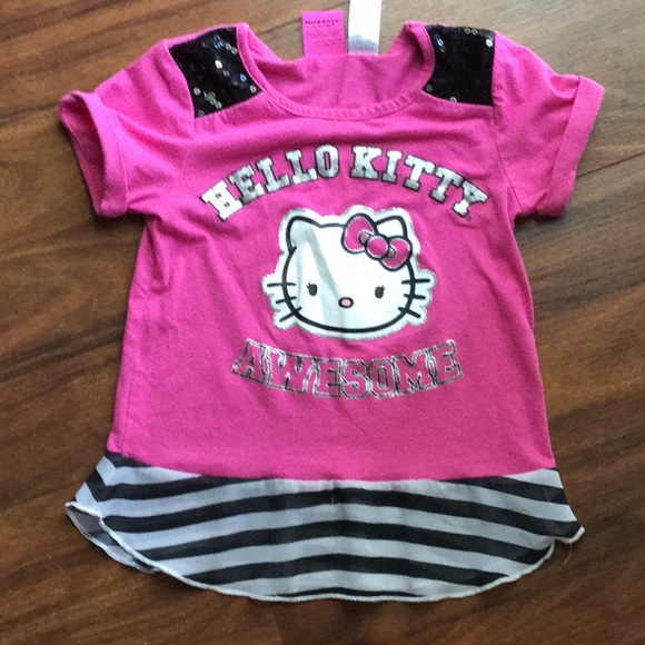 Hello Kitty Shirts & Tops Little Girls Hello Kitty Awesome Sequence